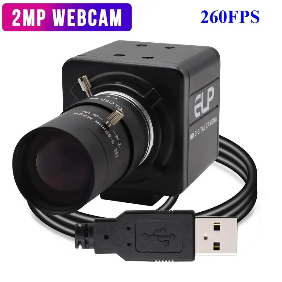 PHONEFIX high-speed USB HDMI webcam with CMOS 1080P HD camera and varifocal lens for clear video streaming and video calls.