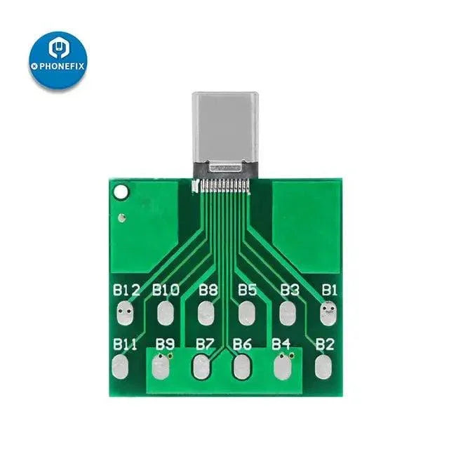 Micro USB dock flex test board for phone U2 charging port testing, designed for PHONEFIX USB port tester.