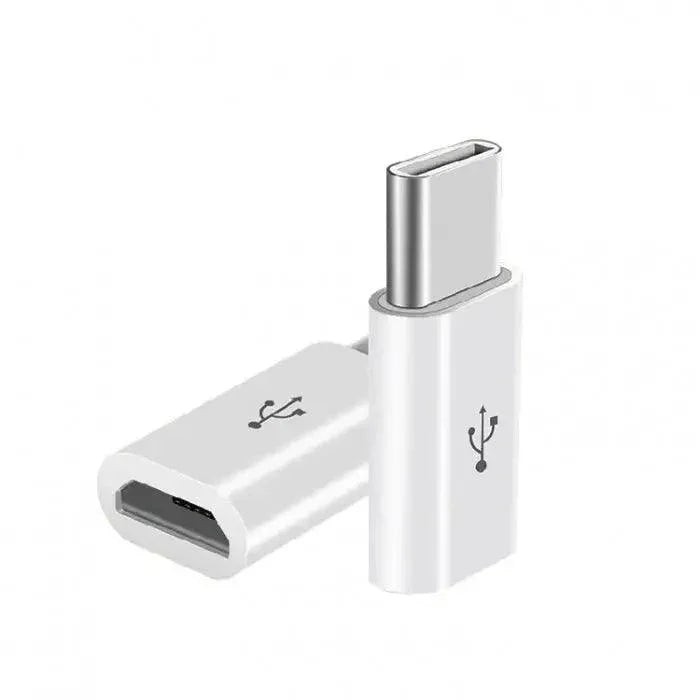 PhoneFix USB port tester showing a micro USB to Lightning and Type-C port converter adapter for smartphone charging.