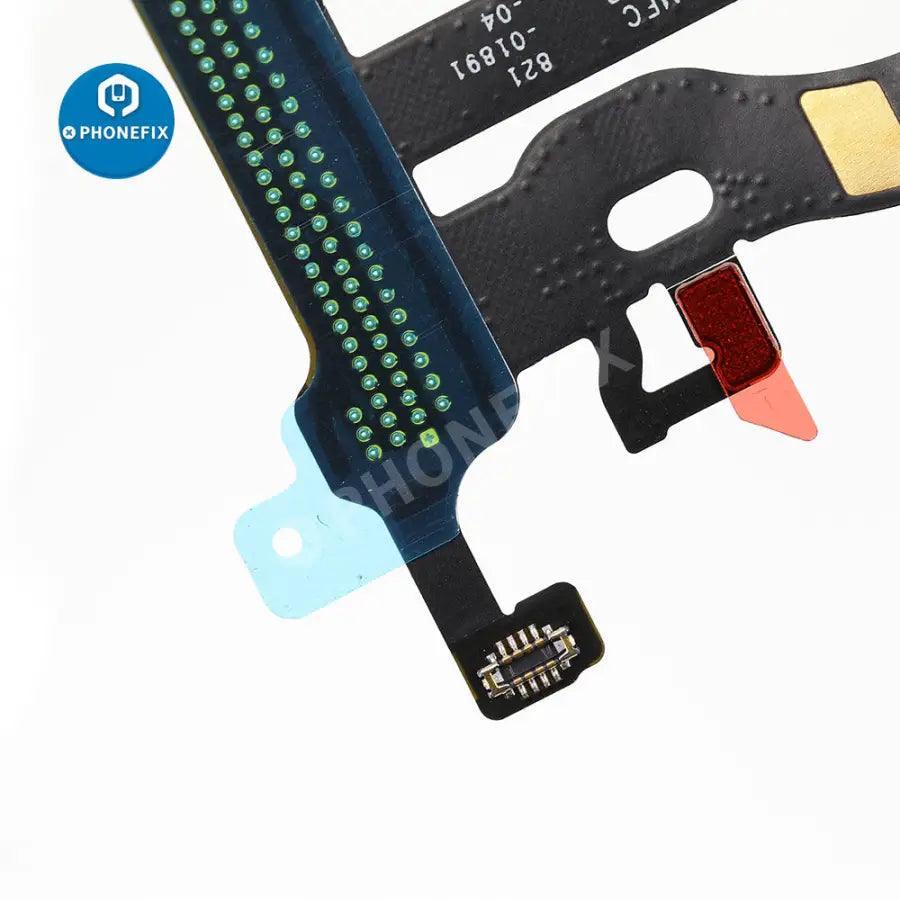 Apple Watch Series 4 40mm GPS+Cellular LCD flex connector from PHONEFIX, showing the small replacement part for watch repair.