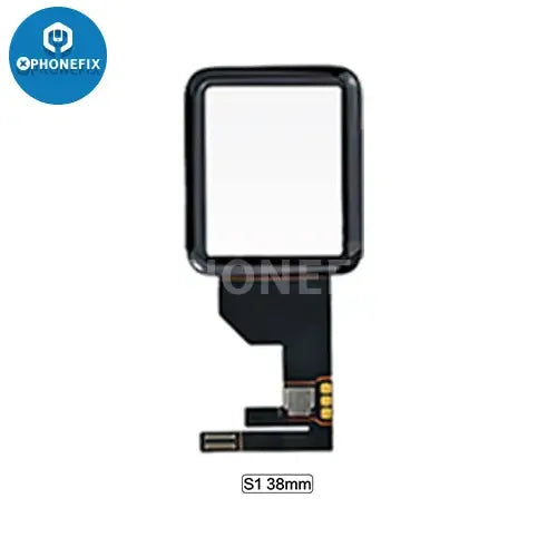Apple Watch S1-S6 touch digitizer glass with OCA for 38-44mm, PHONEFIX watch accessory, replacement screen component