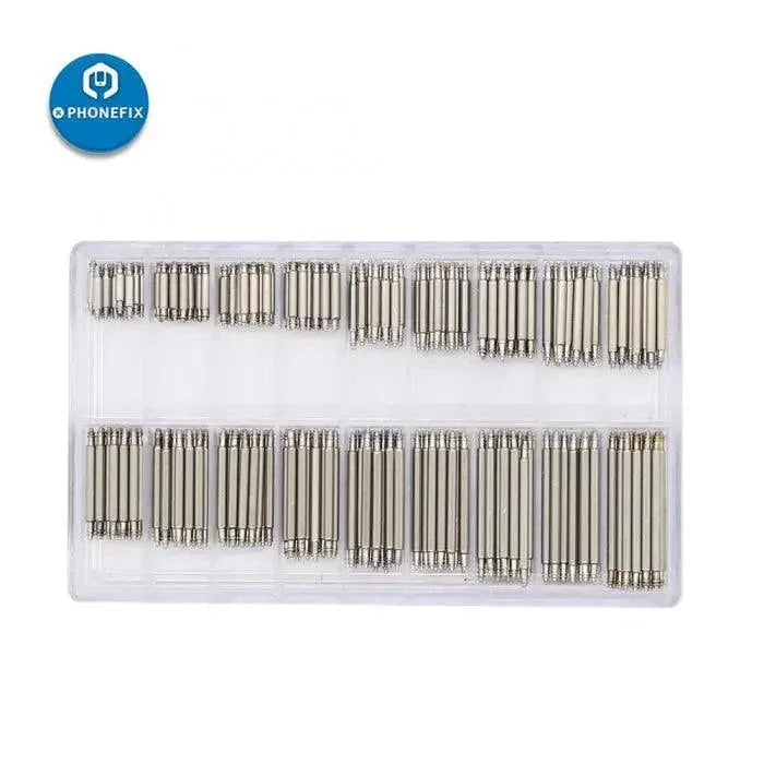 Juego de herramientas PHONEFIX para la reparación de relojes, que incluye pasadores de resorte de 8 a 25 mm, pasadores para eslabones de correas de reloj y herramientas para ajustar las correas.