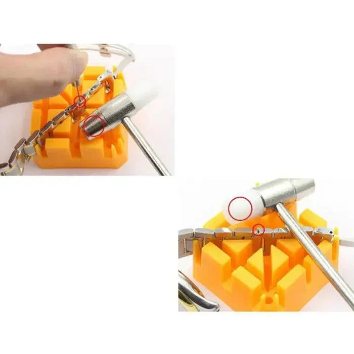 PHONEFIX Mini Hammer Watch Repair Tool for watch strap and bracelet repair, compact tool for precise watch repairs.