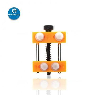 PHONEFIX adjustable watch back cover opening tool with screws, used for watch repair and case removal.
