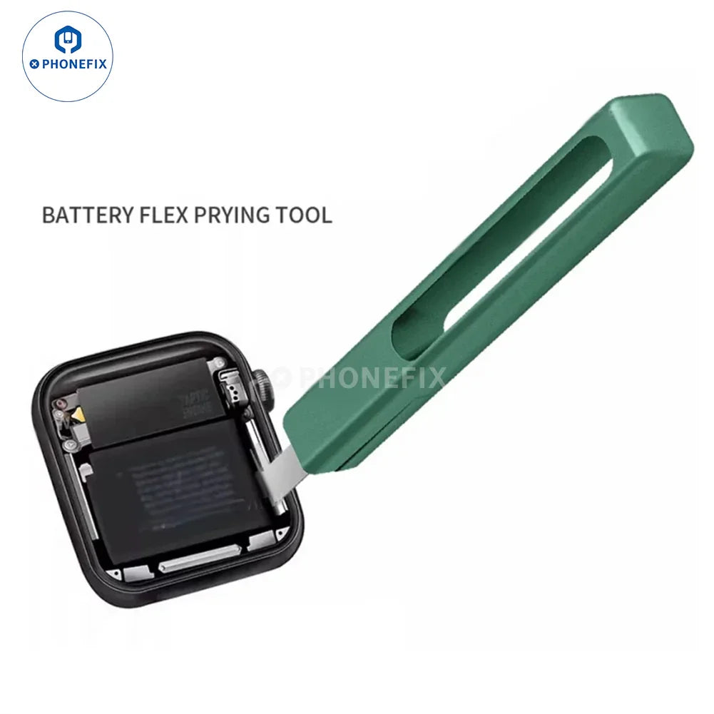 PHONEFIX watch repair tools kit with precision disassembly tools for Apple Watch battery replacement and iWatch repair.