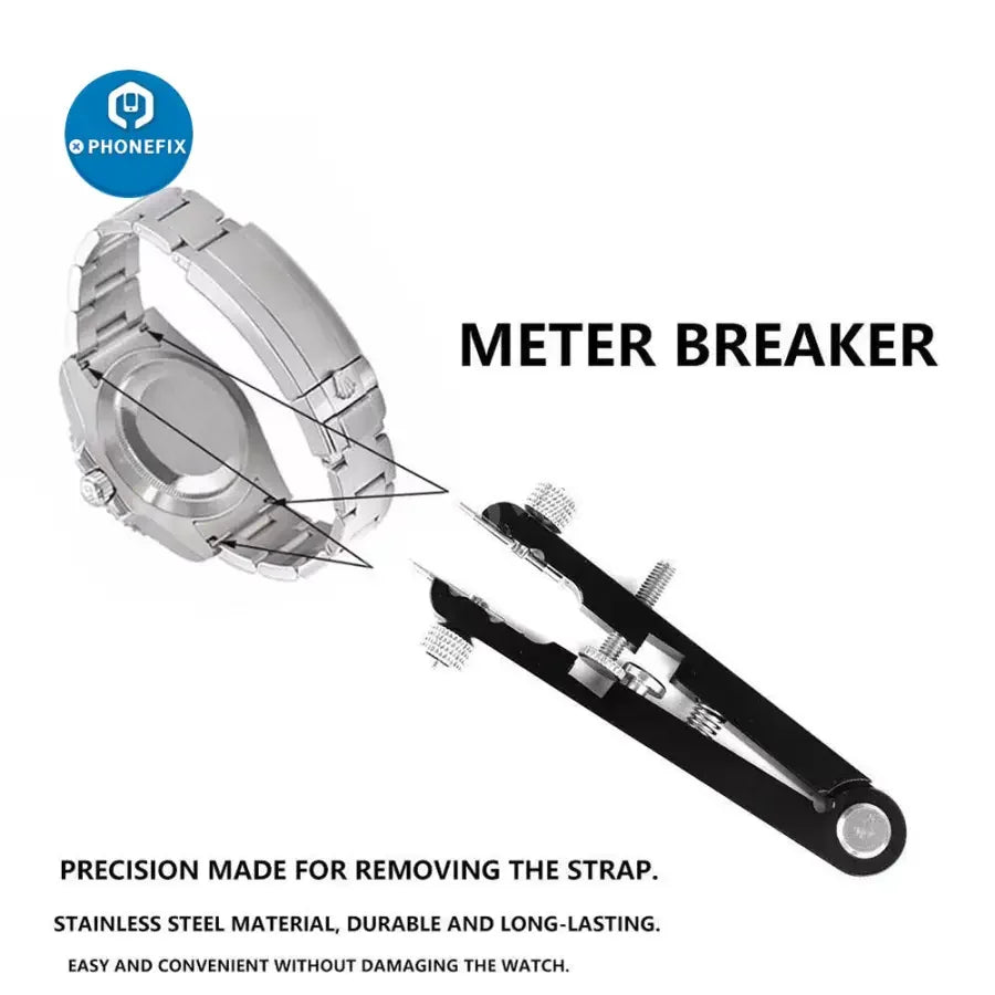PhoneFix watch bracelet pliers for removing spring bars and adjusting watch bands, a essential tool for watch repair.