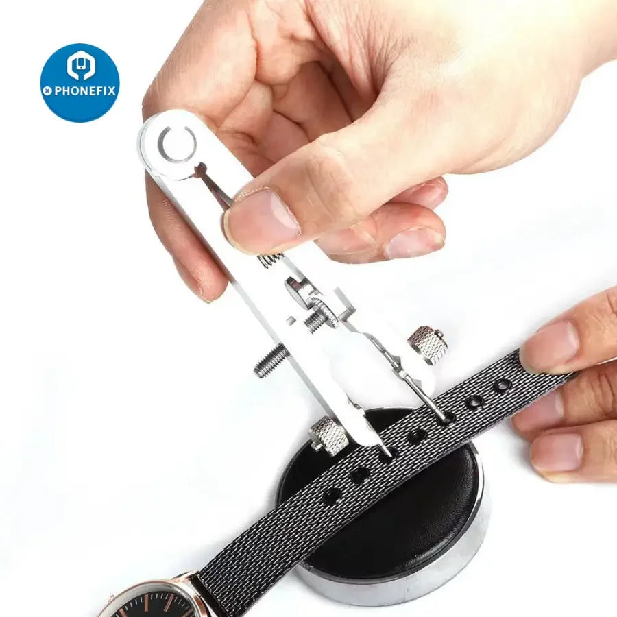 PhoneFix watch bracelet pliers for spring bars, used for removing and adjusting watch bracelets and bands.