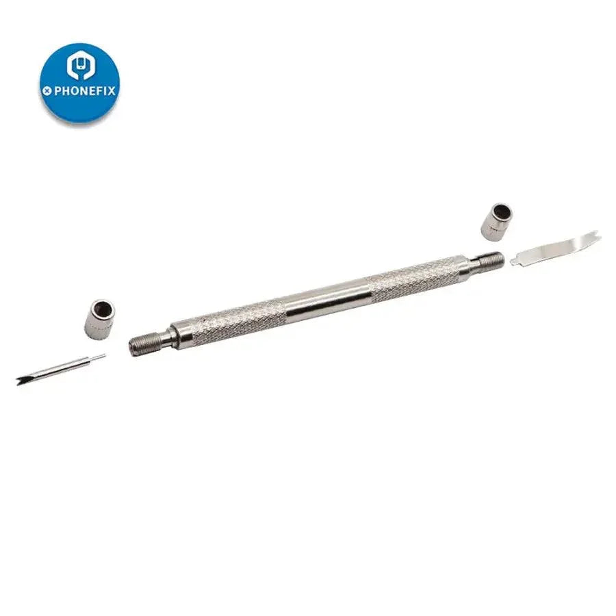 Phonefix watch repair tool set with spring bar and needle pin for watch straps, ideal for watch strap spring bar replacement.