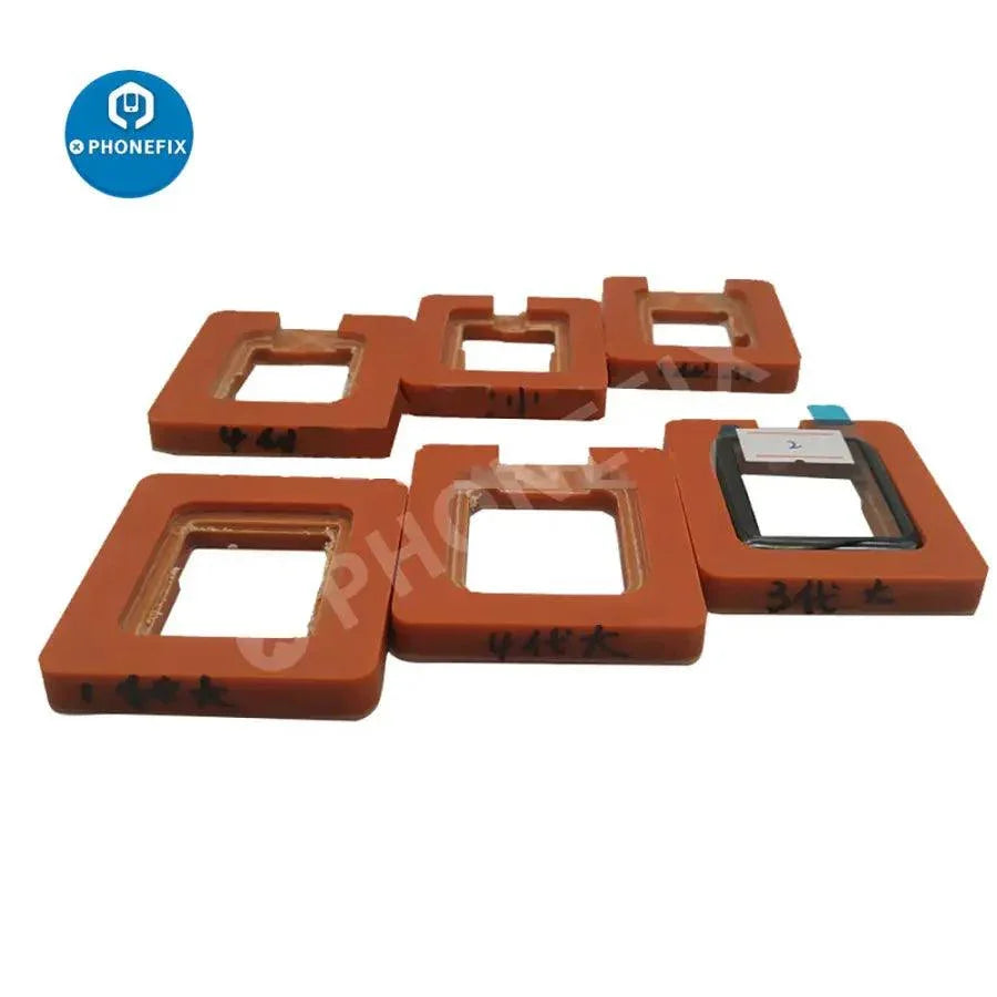 PhoneFix precise position mold for Apple Watch 38/40/42/44mm S1-S4, bakelite watch repair tool for accurate fitting and repair.