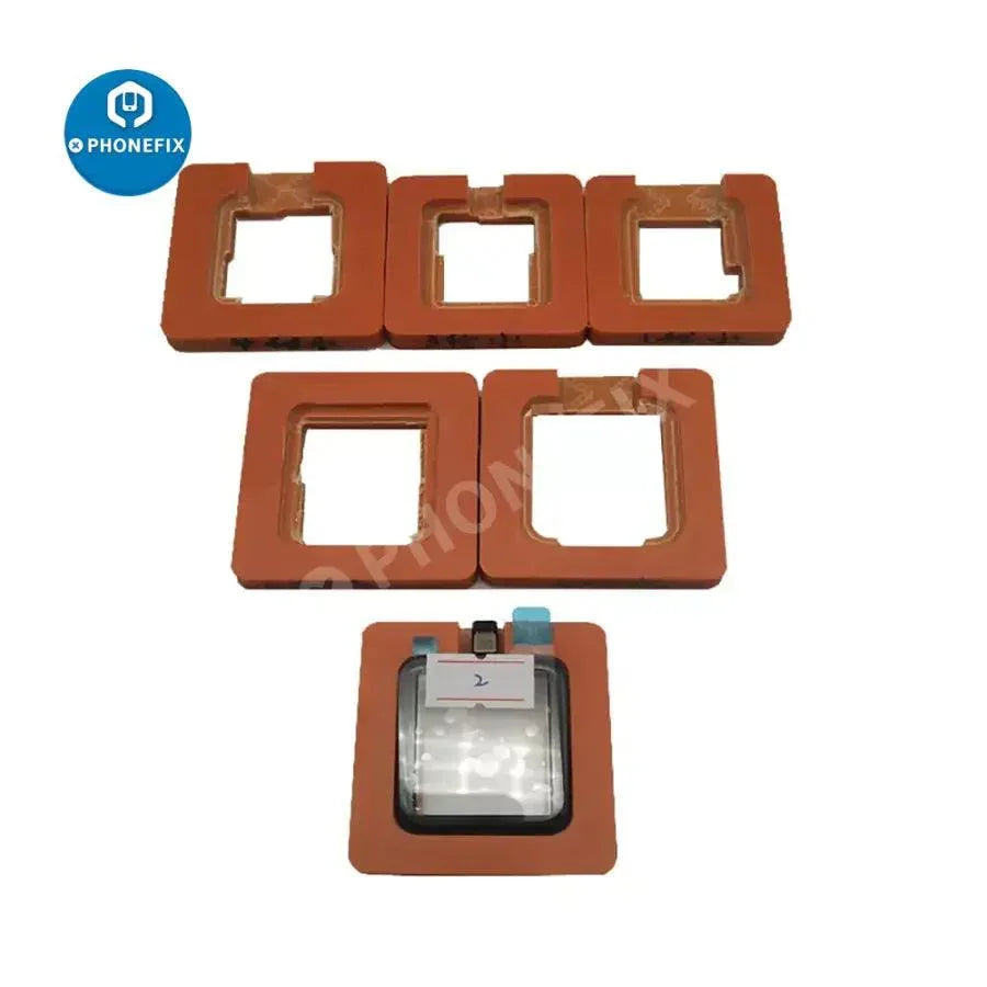 Phonefix precise position mold for Apple Watch 38/40/42/44mm, S1 to S4, watch repair tool in bakelite for accurate assembly.