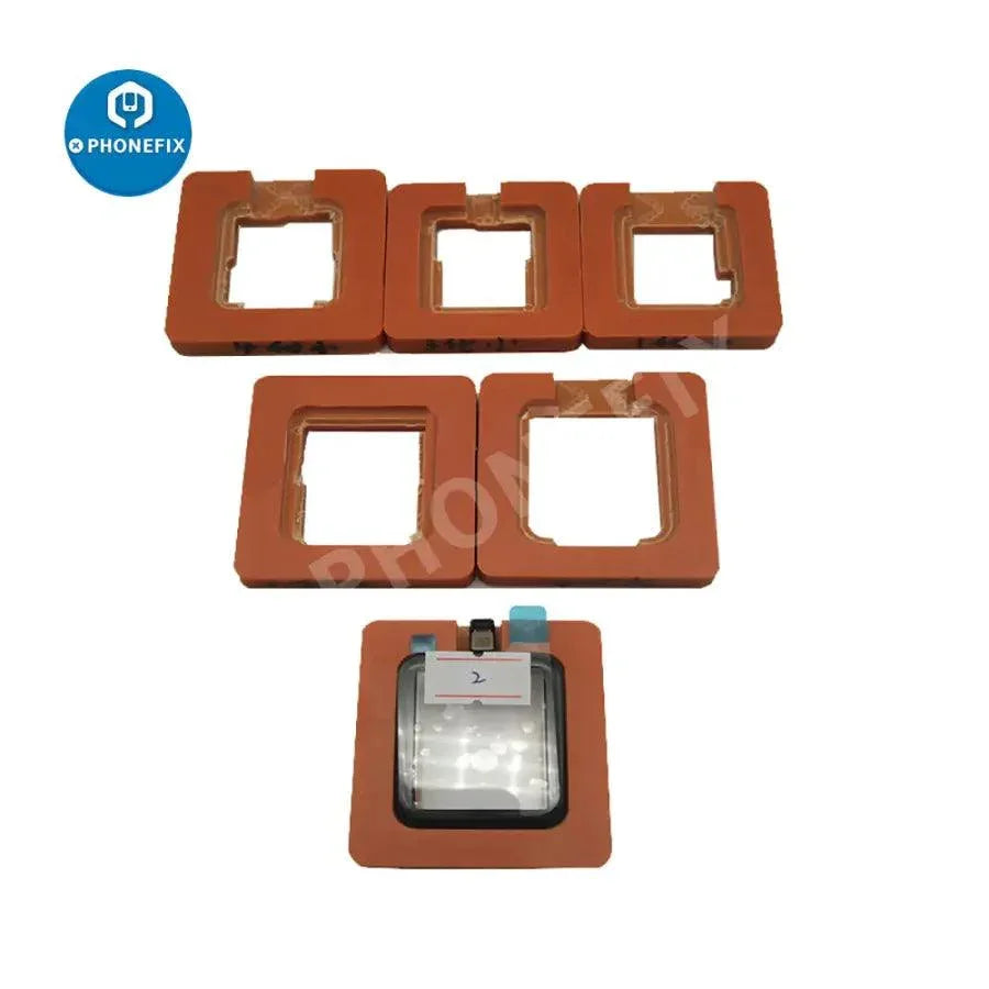 PHONEFIX Precise Position Mold for Apple Watch 38/40/42/44mm S1-S4, Bakelite watch repair tool for accurate fitting.