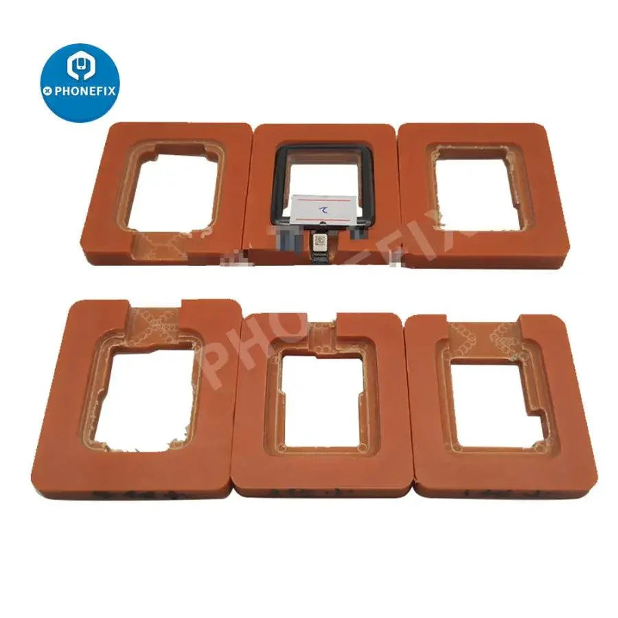 PhoneFix precise position mold for Apple Watch 38/40/42/44mm S1-S4, bakelite watch repair tool for accurate fitting and repair.