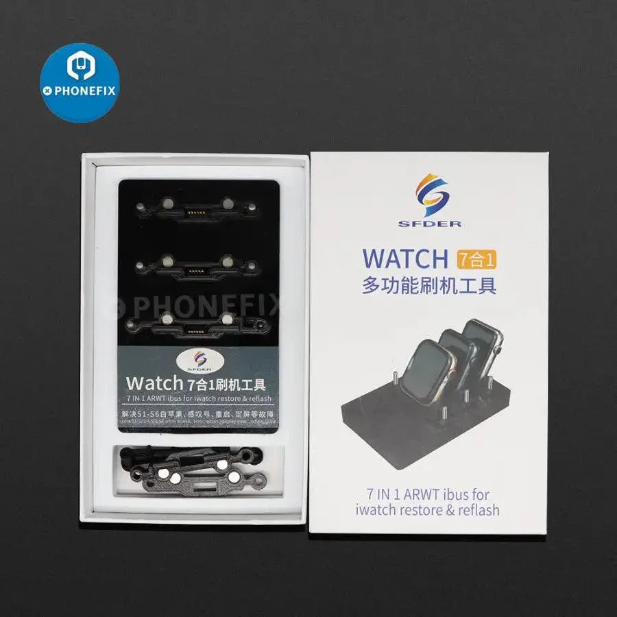 PHONEFIX AWRT 3rd Gen Apple Watch Restore Tool for Series S1 to S6, compact watch repair and adapter restoration tool.