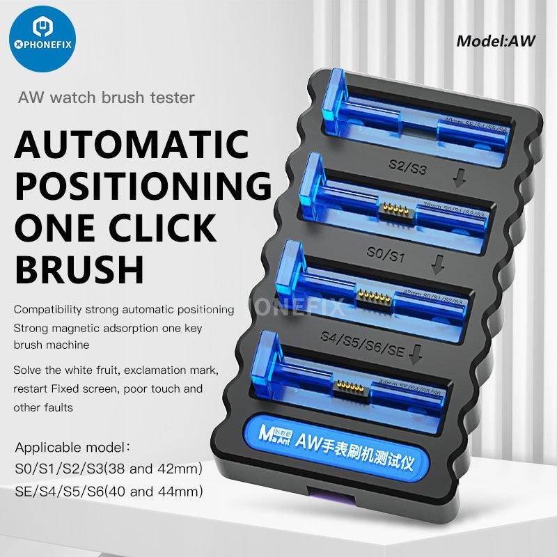 MaAnt AW Watch Brush Tester Recovery Tool for Apple iWatch S1-S6, phone repair and restoration tool for smartwatch cleaning.