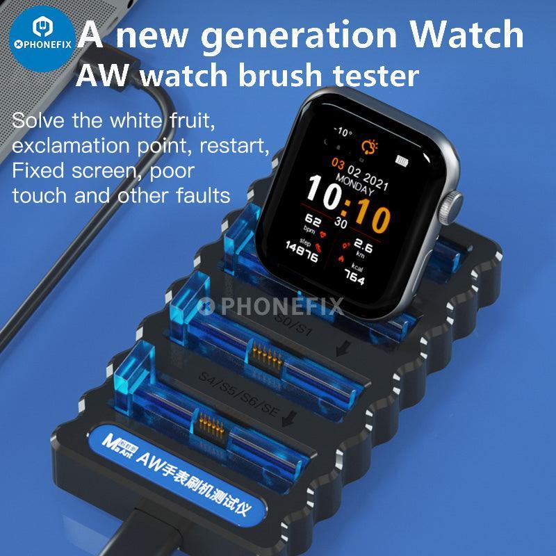MaAnt AW Watch Brush Tester Recovery Tool for Apple iWatch S1-S6, a compact restore tool with a brush for cleaning and testing.