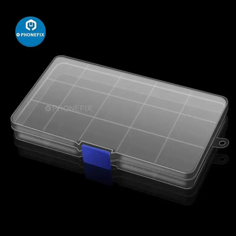 10 15 Grids Plastic Storage Box Container For Cell Phone Repair Parts