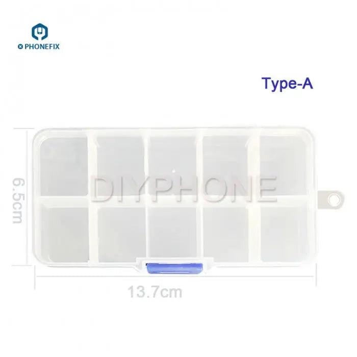 10 15 Grids Plastic Storage Box Container For Phone Repair Parts - CHINA PHONEFIX