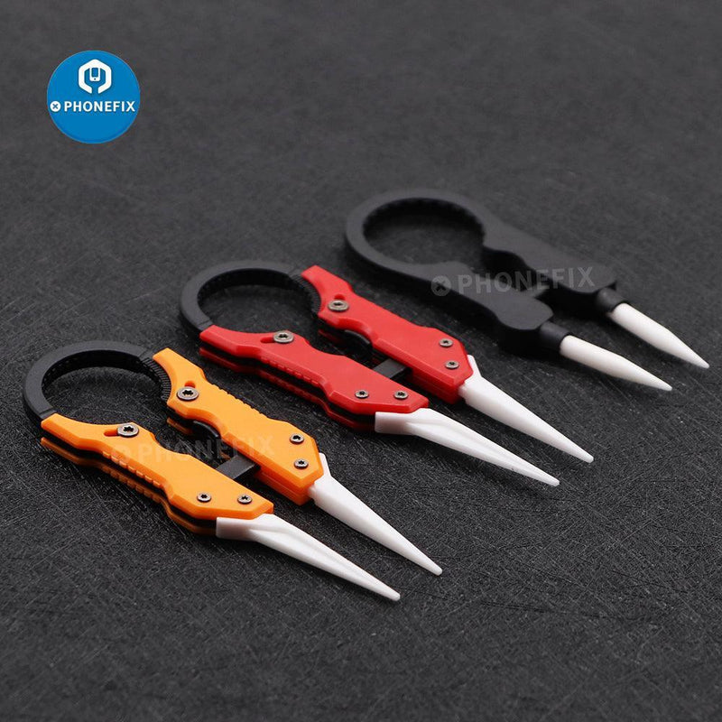 Ceramic Tweezers Fine Pointed Tips with Heat Resistance Electronic  Cigarette Vape Atomizer DIY Repair Hand Tool