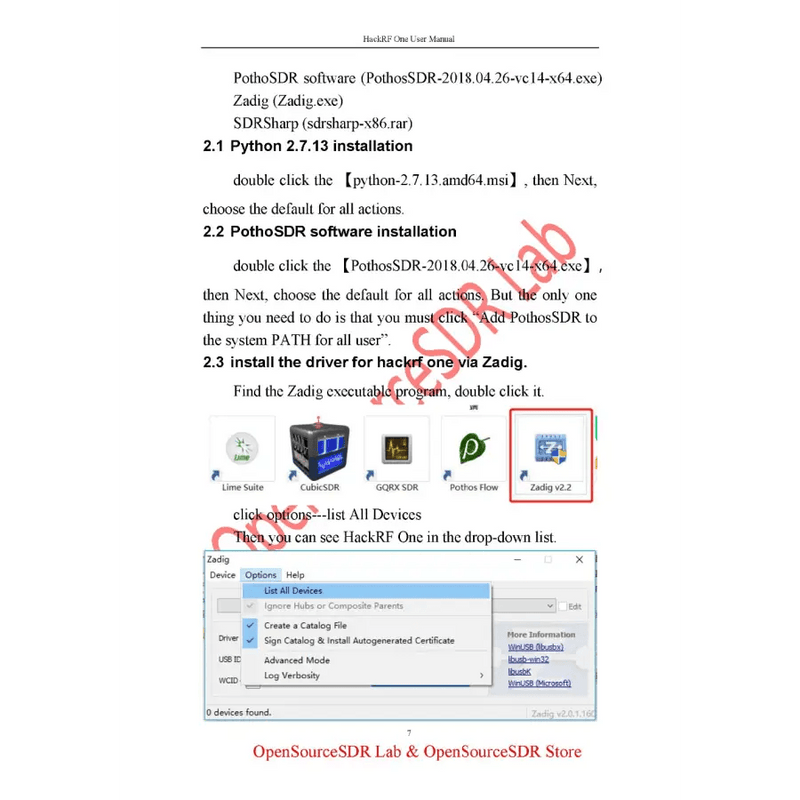 PortaPack H2 HackRF One SDR Radio Platform 1MHz-6GHz Firmware