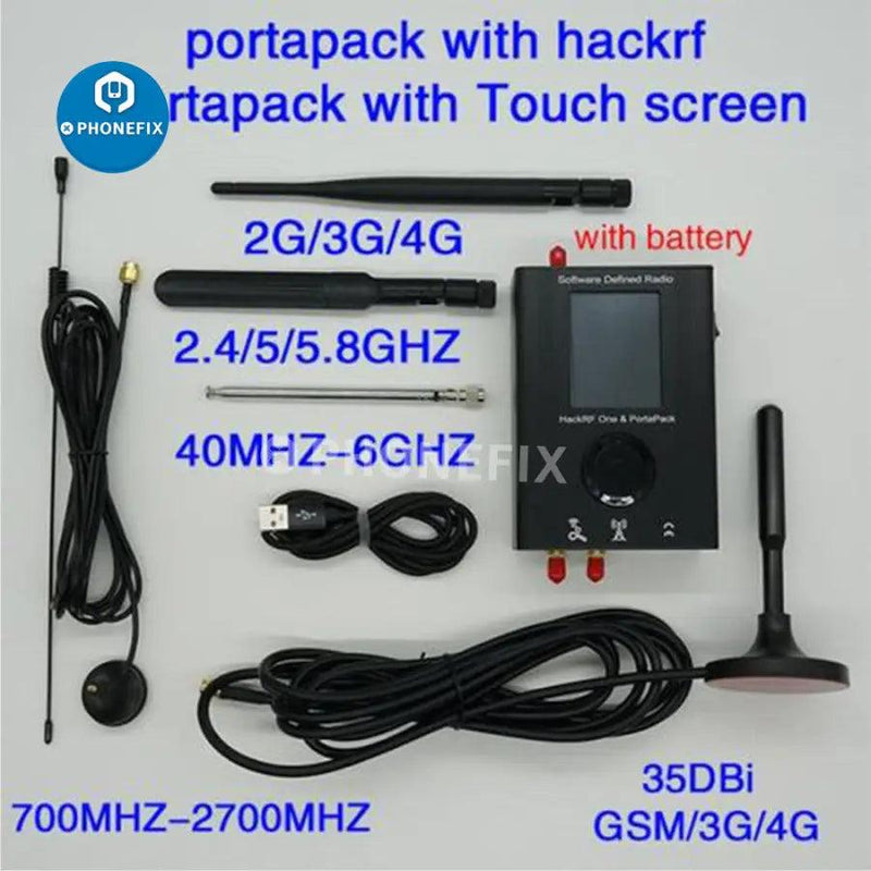 Assembled HackRF Portapack H2 Radio HackRF One 1MHz to 6GHz SDR with Mayhem  1.7.3 Firmware Flashed (B)