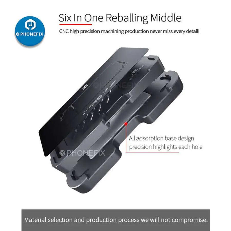 QianLi i2C Middle Frame Reballing Platform for iPhone X - 11 Pro Max - CHINA PHONEFIX
