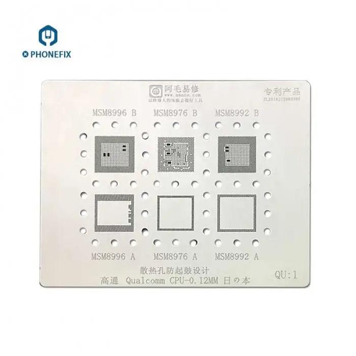 Qualcomm Qu1 2 3 4 MSM Series CPU BGA Reballing Stencils Template - CHINA PHONEFIX