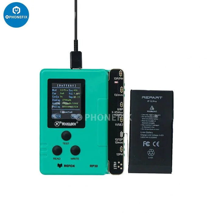 REFOX RP30 With Pre-programmed iPhone Battery Tag-on Cable