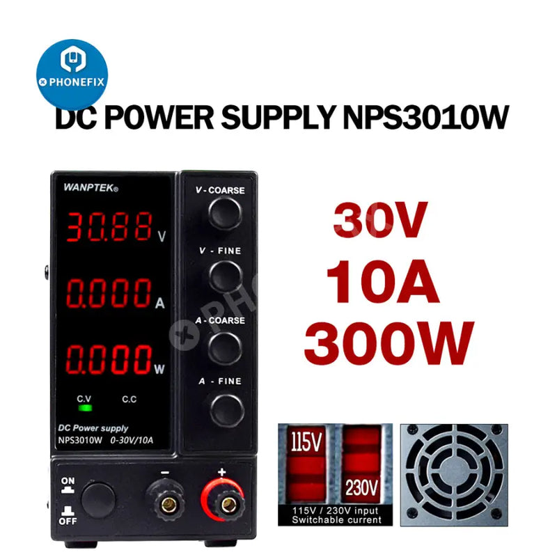 Regulated Switching DC Power Supply Variable Source Voltage