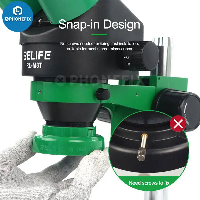 Relife RL-033D Microscope LED Light Source Touch Switch Snap