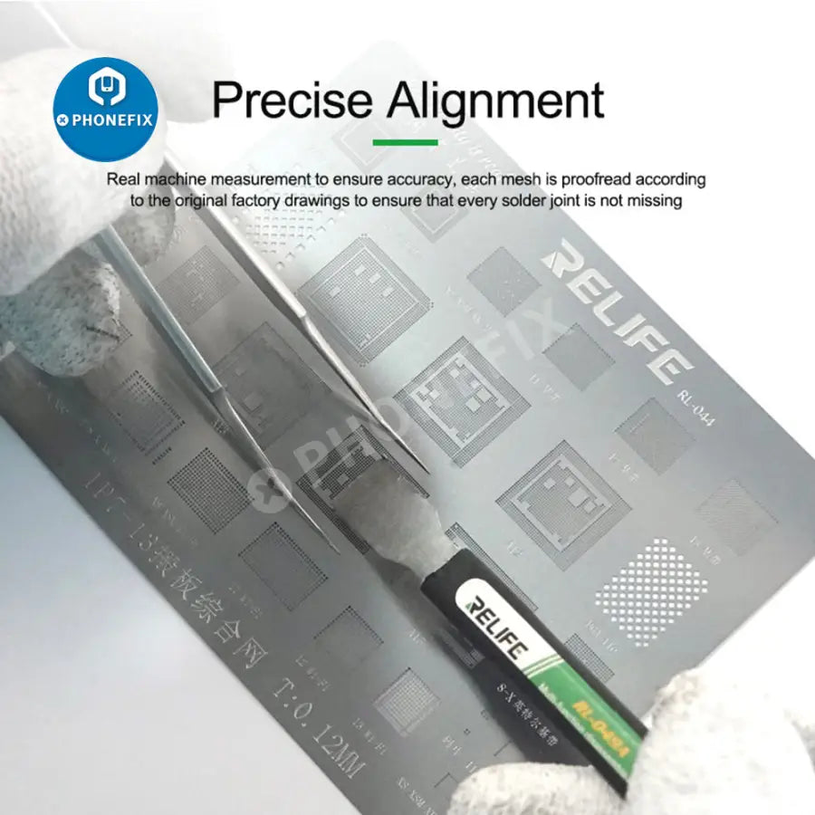 RELIFE RL-044 Precision BGA Reballing Stencil For iPhone