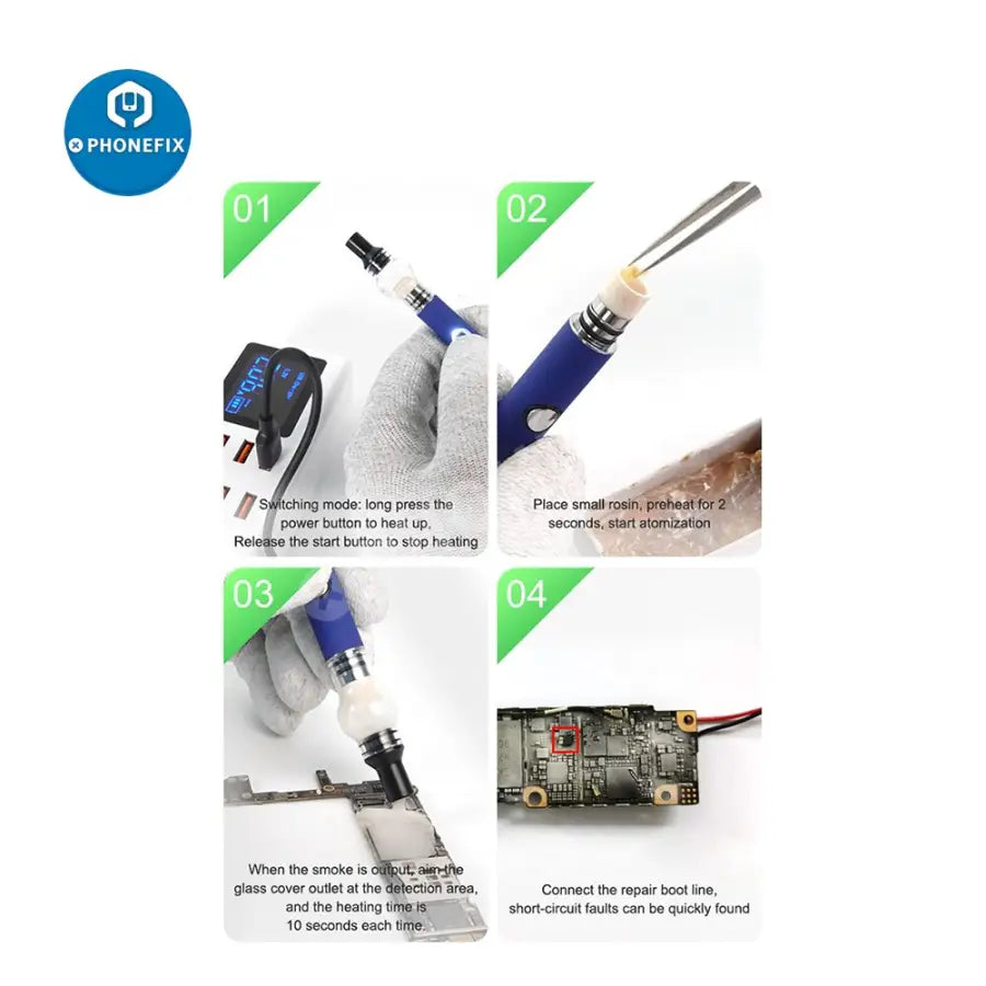 RELIFE Rosin Atomizer Short Circuit Detection Flux Pen For