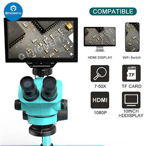 RF-7050TVP-YS010W 7-50X Zoom Trinocular Microscope HD Monitor - CHINA PHONEFIX