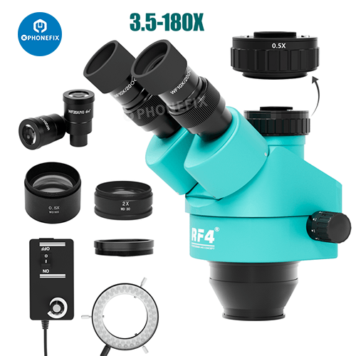 RF4 Simul-Focal Trinocular Zoom Stereo Microscope Head Barlow Lens - CHINA PHONEFIX