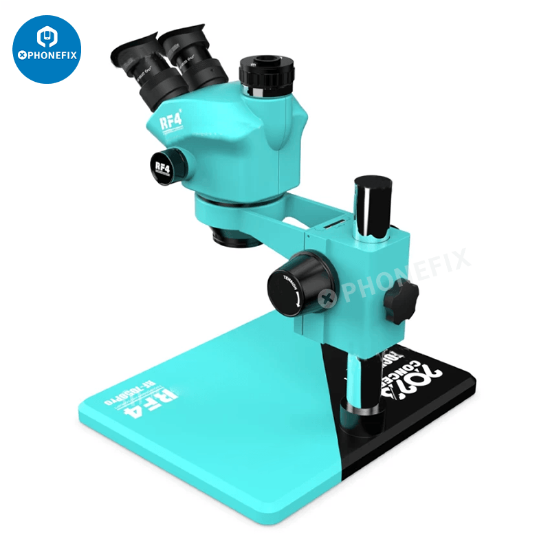 RF7050Pro 7-50X Zoom Trinocular Stereo Microscope With Alloy Base - CHINA PHONEFIX