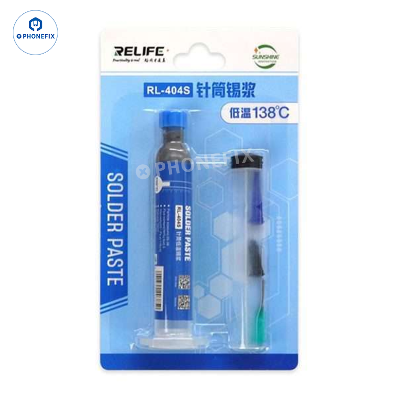 RELIFE RL-404 Lead-free Low Temperature 138℃ Solder Flux Paste - CHINA PHONEFIX SHOP Team
