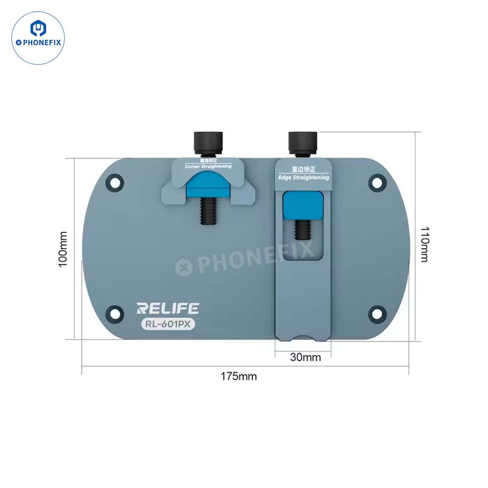 RELIFE RL-601PX Pro Phone Frame Corrector for fixing bends and dents in phone frames, part of PHONEFIX screen repair tools.