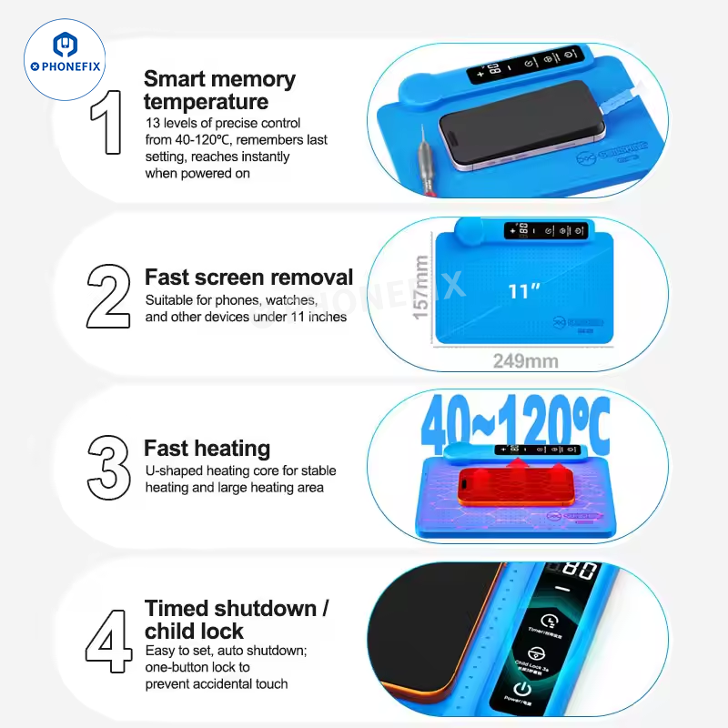 CPB Pre-Heating Pad Tablet iPhone Mobile LCD Screen Separator