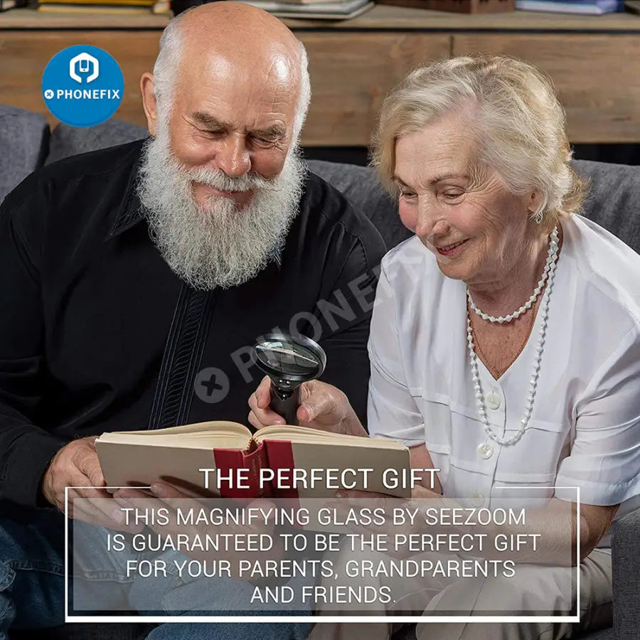 SeeZoom 3X 45X Lighted Magnifier For