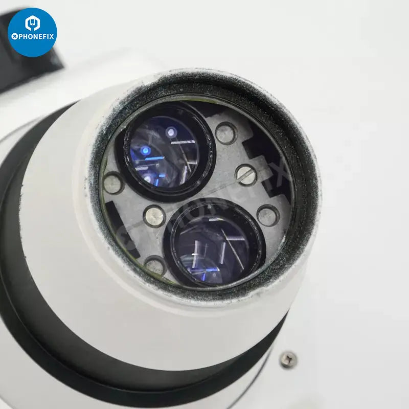 Simul-focal 8X-50X Industrial Trinocular Stereo Microscope