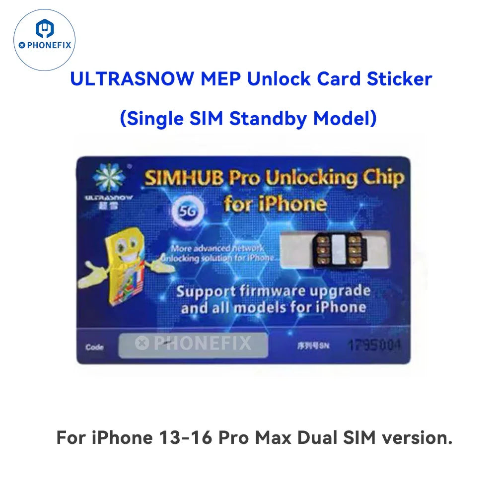 5G SIMHUB Pro Unlocking Card for iPhone 13-16 Pro Max Network