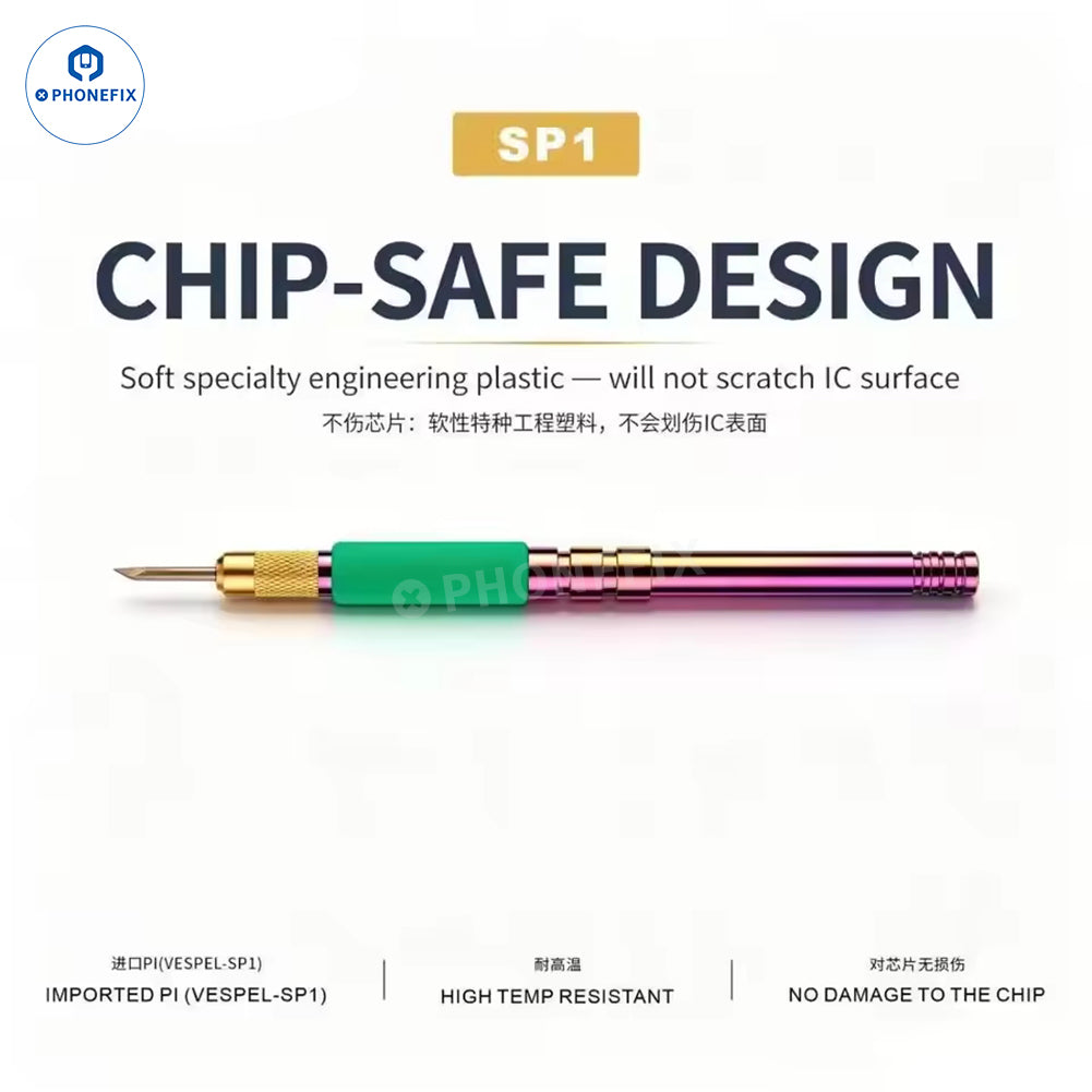 MIJING R13 Phone BGA IC Degluing Clamp & SP1 Glue Cleaning Blade