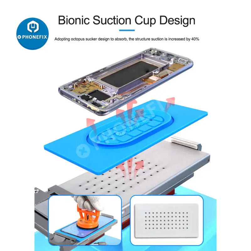 SS-004S Universal Suction Silicone Pad for Mobile Phone LCD