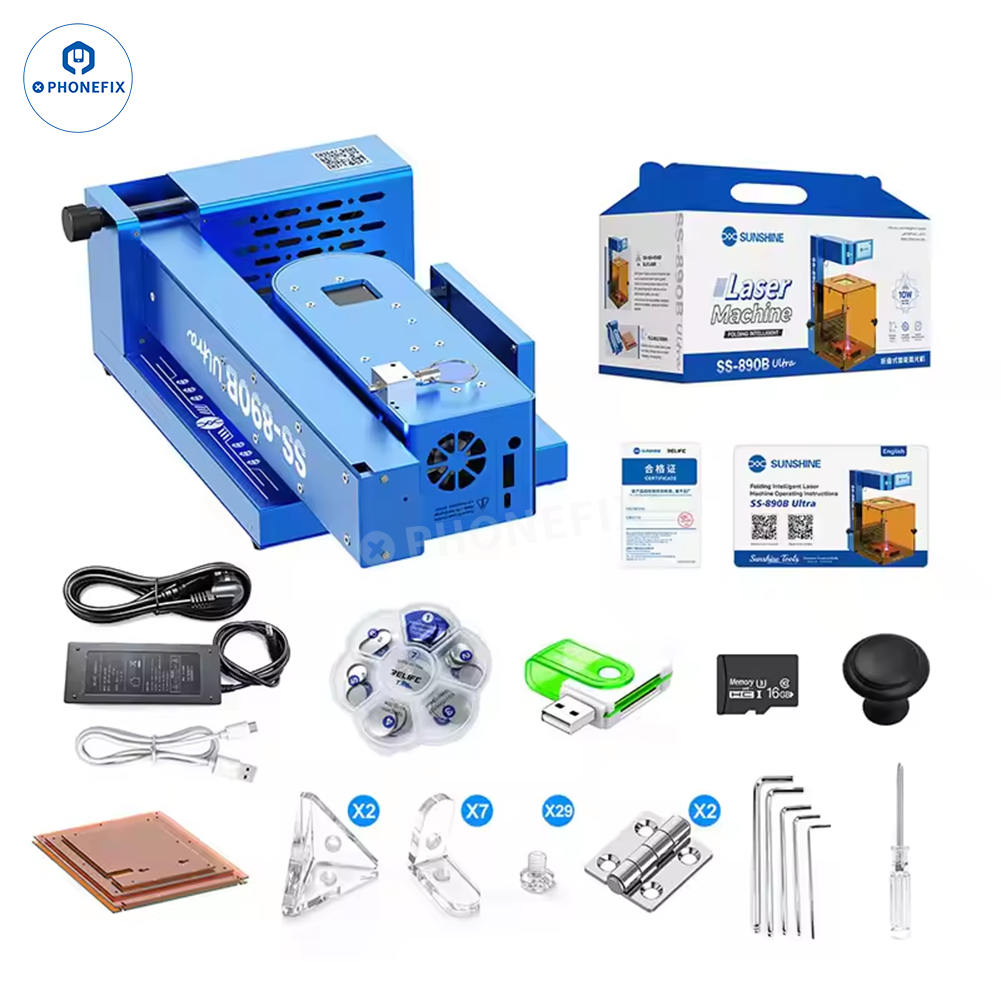 SUNSHINE SS-890B Mini Laser Machine for Phone Bracket/Back Glass Removal - CHINA PHONEFIX SHOP Team