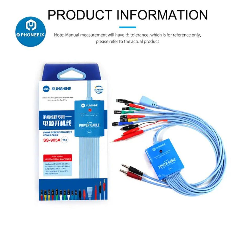 SUNSHINE SS-905A Power Supply Cable For iPhone 5 -12 Pro Max - CHINA PHONEFIX