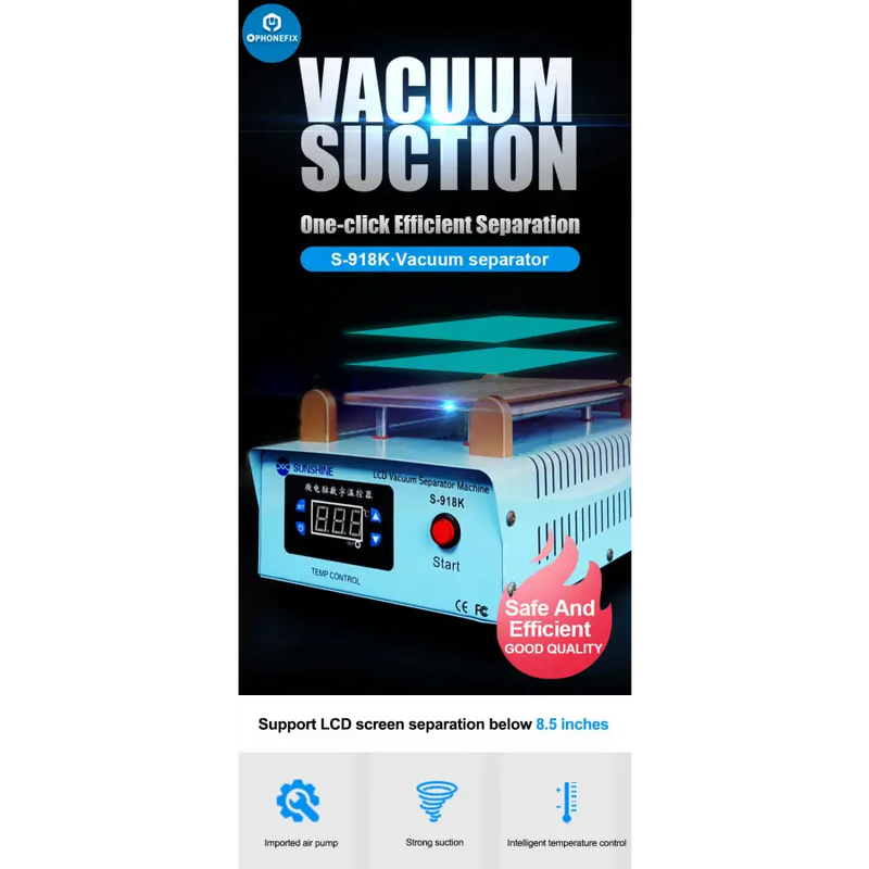 SUNSHINE S-918K Vacuum LCD Separator Machine for Screen