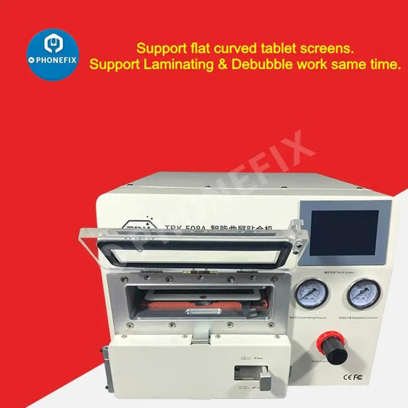 TBK-508A 14 Inch Curved Screen Laminating Debubble Machine