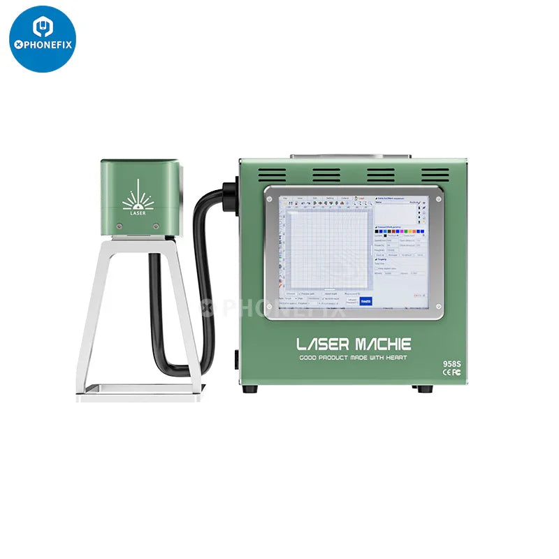 TBK 958S 20W লেজার মেশিন হ্যান্ডহেল্ড DIY মার্কিং এনগ্রেভিং টুল - চীন ফোনফিক্স