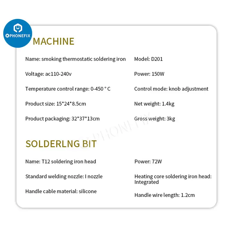 TBK D201 Soldering Iron With Fume Extractor For Welding