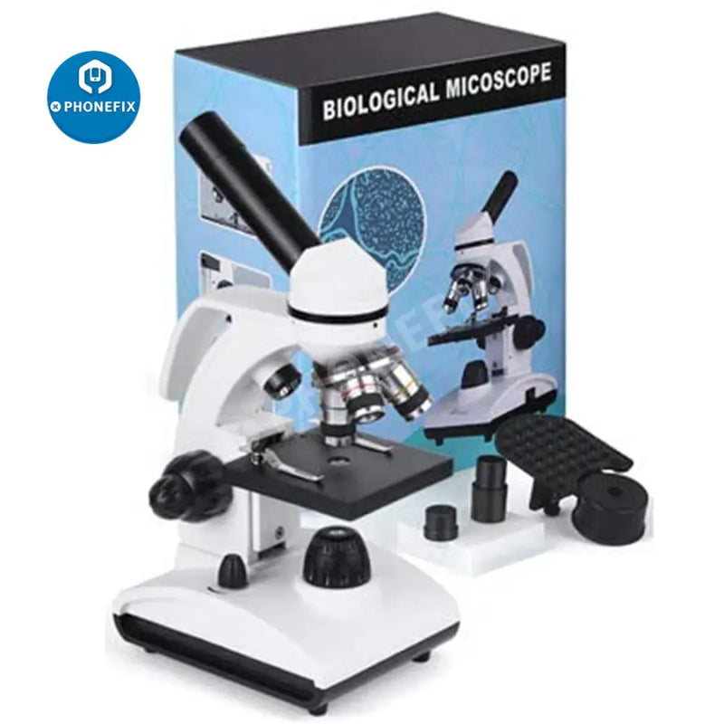 TELMU 40X-1000X Student Lab Microscopes Dual With LED Illumination