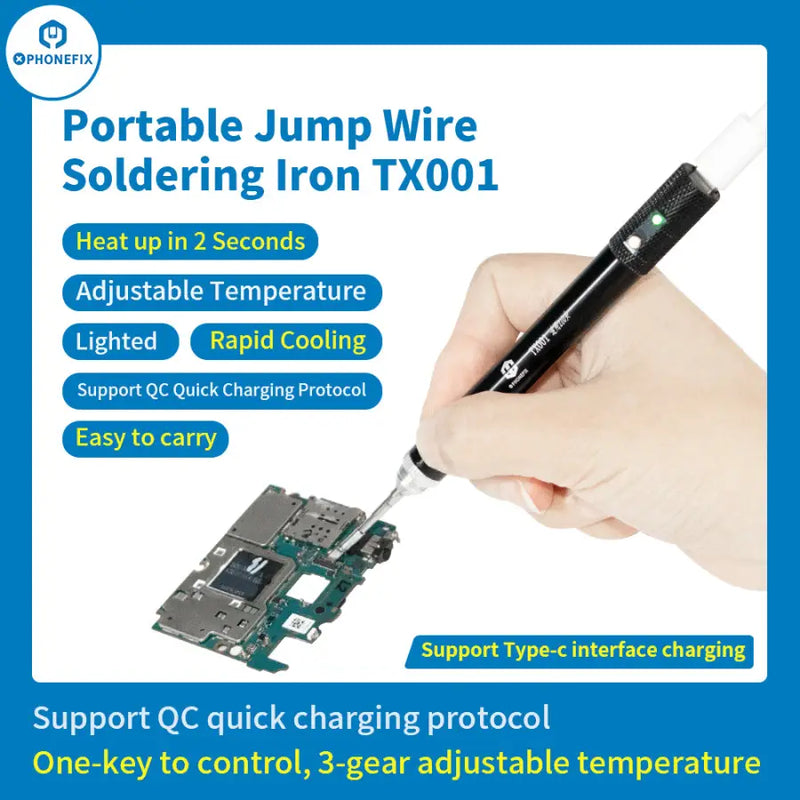 TX001 Portable Jump Wire Soldering Iron T210 Welding Iron
